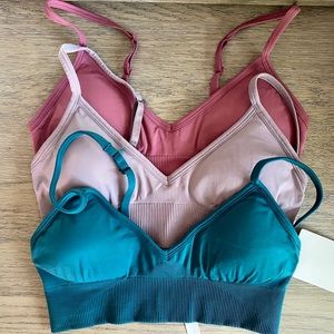 🍋 Lululemon Ebb to Street Bra Bundle